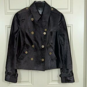 Per Se Calf Hair Fur Jacket Fully Lined